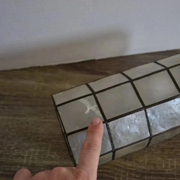 Vtg  Capiz Shell Shade - Picture 7 of 8